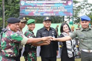 Kodim 0508 Depok Gelar Apel Pilgub 2018