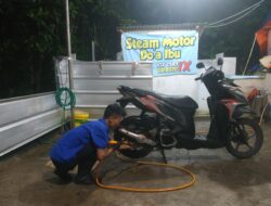 Steam Motor Doa Ibu Bikin Motor Jadi Kinclong