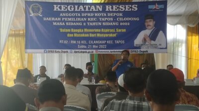 Memperlancar Pembangunan di Cilangkap, Mochamad Taufik Gelontorkan 4 Milyar