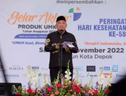 Hari Kesehatan Nasional Ke-58, Mohammad Idris Berkomitmen Wujudkan Depok Sebagai Kota Sehat