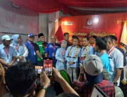 Diusung 12 Partai, Supian Suri – Chandra Datangi KPU Depok