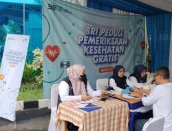 Gulirkan Program TJSL, BRI Depok Kembali Gelar Pemeriksaan Kesehatan Gratis