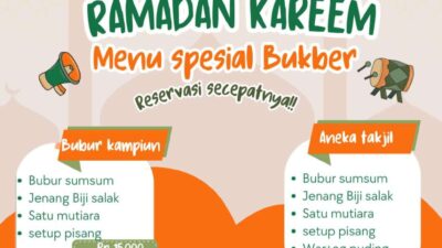 Menu Special Bukber di War+eg, Mulai dari 5000an