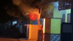 Akibat Kebocoran Gas, Warkop di Pondokcina Terbakar