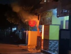 Akibat Kebocoran Gas, Warkop di Pondokcina Terbakar