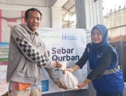 Sinergitas IJTI Depok, Gandeng Human Initiative dan PT Karabha Digdaya Sebar Daging Kurban